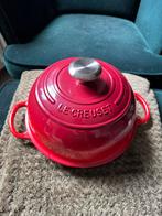 Le Creuset broodpan kersenrood, Huis en Inrichting, Keuken | Potten en Pannen, Ophalen of Verzenden, Gebruikt, Gietijzer, Koekenpan of Braadpan