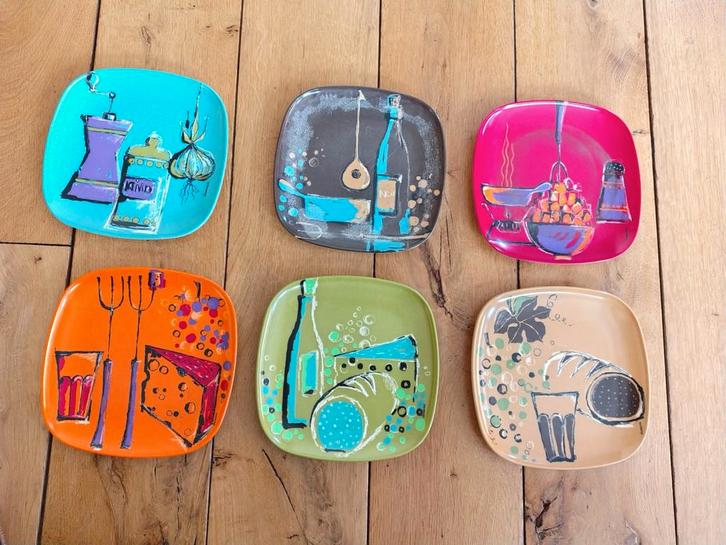 Ornamin Wiederkehr bordjes retro, Verzamelen, Retro, Huis en Inrichting, Ophalen of Verzenden