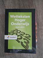 Wetteksten Hoger Onderwijs 9789001299132, Ophalen of Verzenden, Beta, Zo goed als nieuw, HBO
