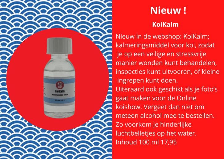 kalmering verdoving koi, Dieren en Toebehoren, Vissen | Vijvervissen, Karper of Koi