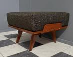 60 jaren Hocker voetenbank Ottoman poef František Jirák, Ophalen, Gebruikt, Hout, 50 tot 75 cm