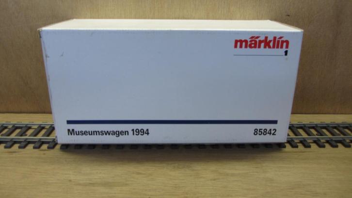 Märklin spoor 1 : Museumwagen 1994 zonder auto - 85842, Hobby en Vrije tijd, Modeltreinen | Overige schalen, Gebruikt, Wagon, Wisselstroom