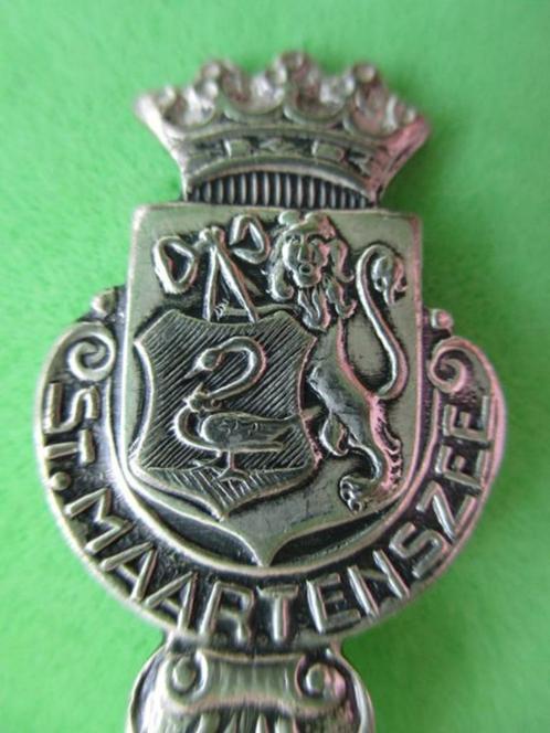 (F9715)  Gemeentewapen St Maartenszee (botter in bak), Verzamelen, Porselein, Kristal en Bestek, Gebruikt, Bestek, Ophalen of Verzenden
