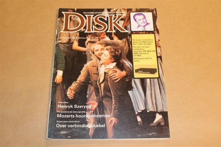 Vintage magazine - Disk - Muziek en techniek - dec 1978, Verzamelen, Tijdschriften, Kranten en Knipsels, Tijdschrift, Ophalen of Verzenden