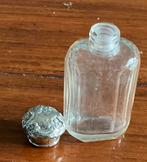 Antiek Flesje met Zilveren Dop, Antiek en Kunst, Antiek | Glas en Kristal, Ophalen of Verzenden