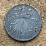 10 cent 1826 Utrecht Willem I, Ophalen, Zilver, 10 cent, Koning Willem I