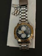 Prisma Chonograph Staal herenhorloge, Sieraden, Tassen en Uiterlijk, Horloges | Heren, Overige merken, Gebruikt, Staal, Polshorloge