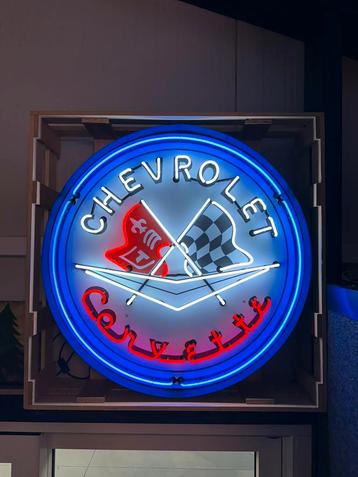 XXL Chevrolet Corvette Neon Verlichting - Reclame beschikbaar voor biedingen