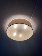 Taupe Plafondlamp - 4 Lichts, Dimbaar, Ø50cm, Ophalen of Verzenden, Gebruikt, Stof