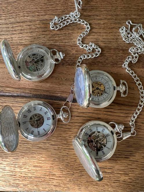 Handopwind zakhorloge 4x, Sieraden, Tassen en Uiterlijk, Overige Accessoires, Gebruikt, Ophalen of Verzenden