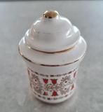 Mooi Grieks parfum potje - handbeschilderd, Verzamelen, Parfumverzamelingen, Ophalen of Verzenden, Zo goed als nieuw, Miniatuur
