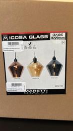 Maretti cognac Icosa hanglamp, Huis en Inrichting, Lampen | Losse lampen, Ophalen, Led-lamp, Minder dan 30 watt, Nieuw
