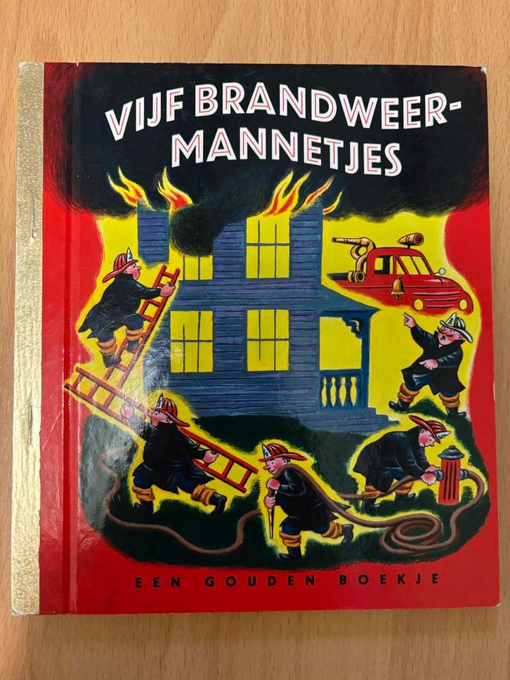 Vijf Brandweermannetjes - Gouden Boekje, Boeken, Kinderboeken | Jeugd | onder 10 jaar, Zo goed als nieuw, Fictie algemeen, Ophalen of Verzenden