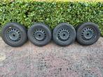 Stalen velgen en winterbanden 215 / 60 R 16, 16 inch, Banden en Velgen, Personenwagen, Gebruikt