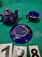 -	Miniservies blauw japans kutani, Huis en Inrichting, Keuken | Servies, Ophalen of Verzenden, 'T Olde Gre-j, Info@toldegrej.nl