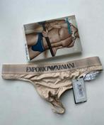 Emporio Armani Microfiber Thong XL, Kleding | Heren, Ondergoed, Ophalen of Verzenden, Beige, Emporio Armani, Slip
