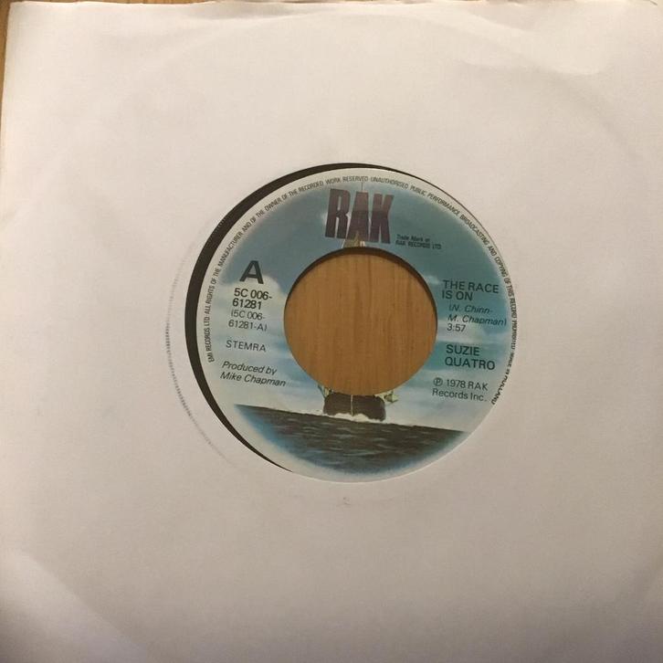 Suzie Quatro - The race is on, Cd's en Dvd's, Vinyl Singles, Gebruikt, Single, Ophalen of Verzenden