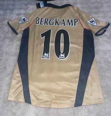 Dennis Bergkamp 10 Retro Arsenal Shirt Maat M beschikbaar voor biedingen