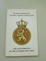 Boek mouw emblemen  Nederlands leger,, Verzamelen, Militaria | Algemeen, Ophalen of Verzenden, Landmacht, Nederland, Embleem of Badge