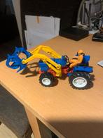 New-Ray Landbouwtrekker voorzien van balen hooi grijper., Ophalen of Verzenden, Gebruikt, Tractor of Landbouw, Overige merken