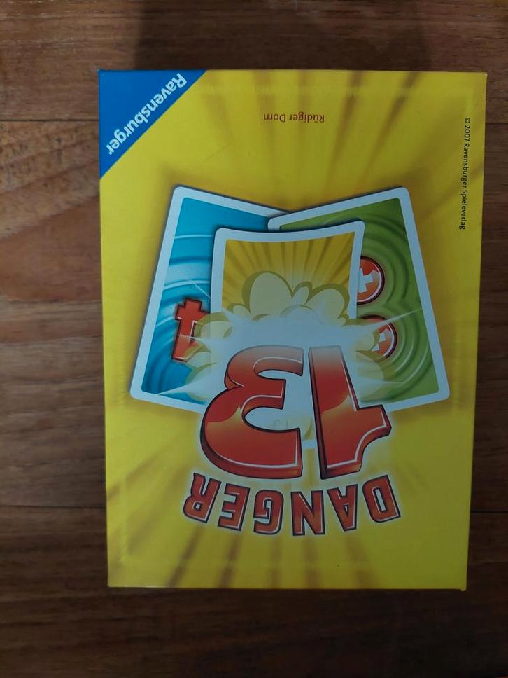 Danger 13 Kaartspel - Ravensburger, Hobby en Vrije tijd, Gezelschapsspellen | Kaartspellen, Gebruikt, Een of twee spelers, Drie of vier spelers