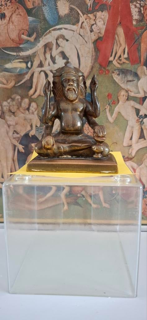 Antieke god Brama, Antiek en Kunst, Antiek | Koper en Brons, Ophalen of Verzenden