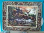 Franklin MInt bord Sunset at deer creek, Ophalen of Verzenden, Gebruikt, Porselein, Bord of Schaal