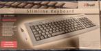 Trust Slimline Keyboard KB-1400S - Nieuwstaat, Ophalen, Multimediatoetsen, Zo goed als nieuw, Trust