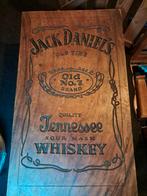 Handgemaakte Teakhouten Tafe massief  - Jack Daniels  ma, Ophalen of Verzenden, Gebruikt