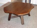 Eiken houten salontafel retro vintage tafel NIEUW - 104x104, Ophalen of Verzenden, Zo goed als nieuw, Minder dan 50 cm, 100 tot 150 cm