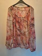 Roze bloemen blouse maat 40, Maat 38/40 (M), Ophalen of Verzenden, Roze, Merkloos