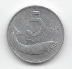Italië 5 lire 1954 (type 2)  KM# 92, Postzegels en Munten, Munten | Europa | Niet-Euromunten, Verzenden, Italië, Losse munt