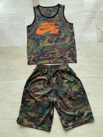 Nike SB Camo Short en top set maat 140-152 10-12 jr maat M, Jongen, Gebruikt, Ophalen of Verzenden, Setje