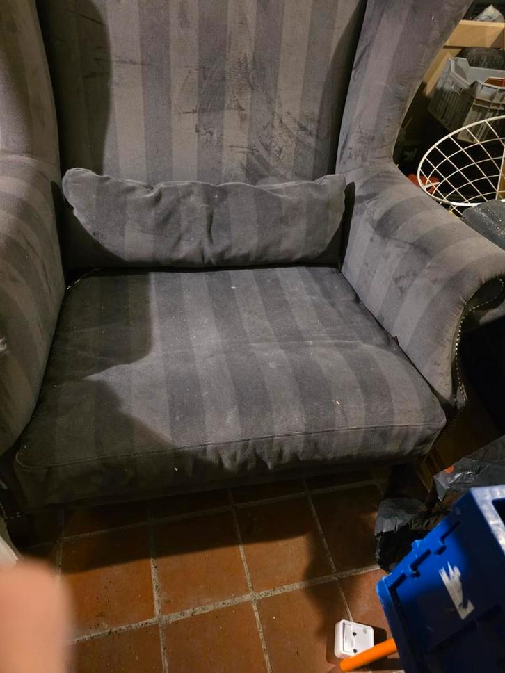 Fijne Love Seat - Bruin gestreept, Huis en Inrichting, Fauteuils, Ophalen