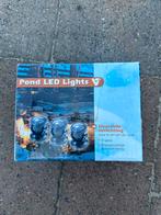 Vijver LED Verlichting - 3 Spots - Nieuw (2 keer), Kunststof, Minder dan 50 watt, Nieuw, Ophalen of Verzenden