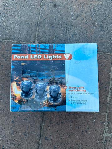 Vijver LED Verlichting - 3 Spots - Nieuw (2 keer) beschikbaar voor biedingen