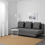 IKEA ASARUM slaapbank – Donkergrijs – met opbergruimte, Ophalen, Tweepersoons, 140 cm, Zo goed als nieuw