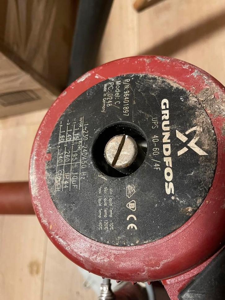 Grundfos UPS 40-60 Pomp - Werkend, Tuin en Terras, Waterpompen, Gebruikt, Overige typen, Ophalen of Verzenden