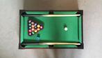 Mini pooltafel met stokken ballen en houder, Sport en Fitness, Biljarten en Poolen, Ophalen of Verzenden, Gebruikt, Pooltafel