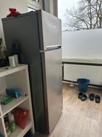 Beko koelkast met vriesvak grijs (roestvrijstaal look), Witgoed en Apparatuur, Koelkasten en IJskasten, Ophalen, Gebruikt, 200 liter of meer