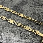 14k gouden ketting massief kingsley schakel magnum, Ophalen of Verzenden, Zo goed als nieuw, Goud