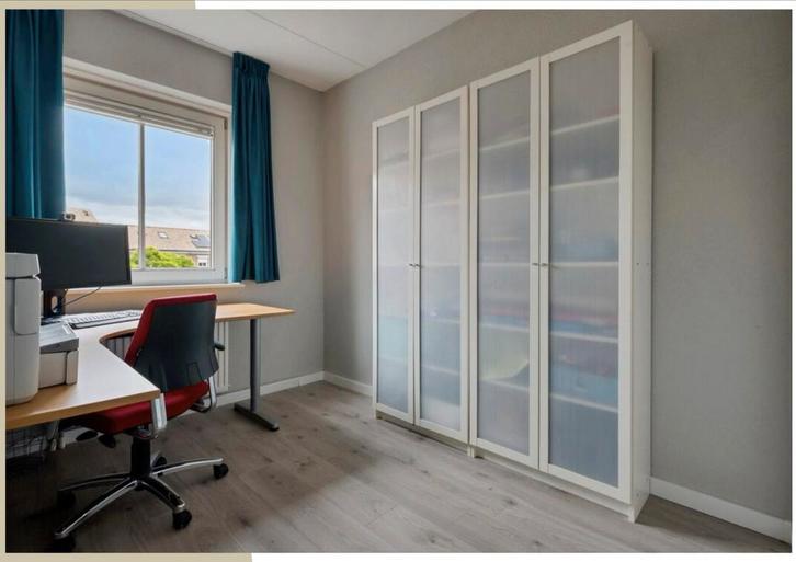 IKEA Galant Hoekbureau met optionele verlenging, Huis en Inrichting, Bureaus, Gebruikt, Bureau, Ophalen