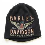 Harley muts, beanie, dubbelgebreid, Winged #1, nieuw., Ophalen of Verzenden, Nieuw met kaartje, Overige typen