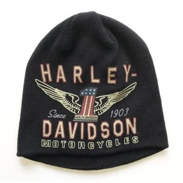 Harley muts, beanie, dubbelgebreid, Winged #1, nieuw. beschikbaar voor biedingen