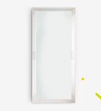 Grote Spiegel Nordborg, Ophalen, Zo goed als nieuw, Minder dan 100 cm, Rechthoekig