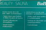 Beuty sauna. BaByliss, Ophalen, Zo goed als nieuw, Reiniging