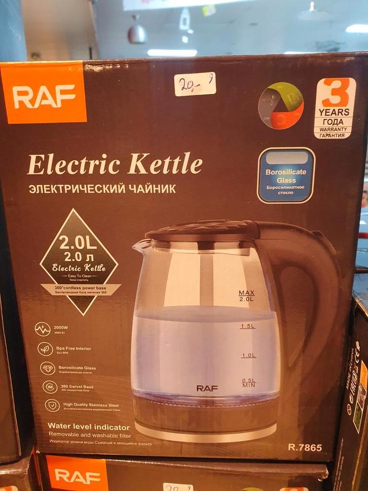Nieuwe RAF Waterkoker - 2.0L, Witgoed en Apparatuur, Waterkokers, Ophalen of Verzenden
