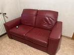 Natuzzi elektrisch zetel relaxfauteuil relax rood leder leer, Ophalen, Zo goed als nieuw, Minder dan 150 cm, Leer
