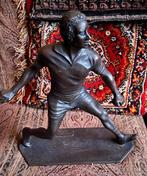 Zware Bronzen Beeld - Gesigneerd, Antiek en Kunst, Antiek | Koper en Brons, Ophalen of Verzenden, Brons