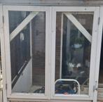 3 x set van 2 openslaande ramen, Doe-het-zelf en Verbouw, Kozijnen en Schuifpuien, Gebruikt, Raamkozijn, 75 tot 150 cm, Hout